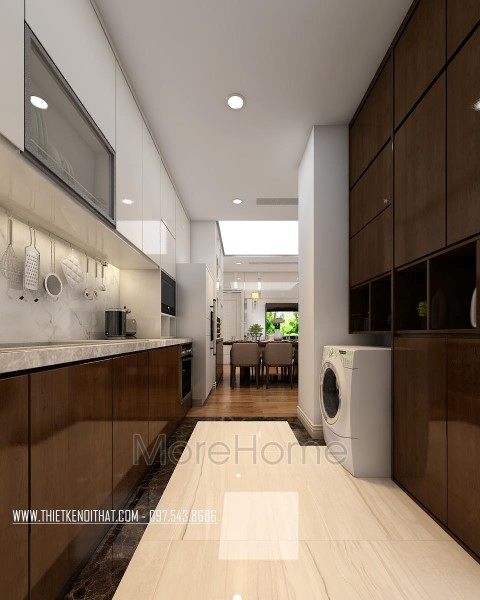 Thiết kế nội thất phòng bếp căn hộ Times City Park Hill 